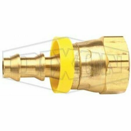 DIXON Ball Seat Hose Barb, 3/8-18 x 3/8 in Nominal, Female NPSM x Hose Barb, Brass, Domestic 2780606C